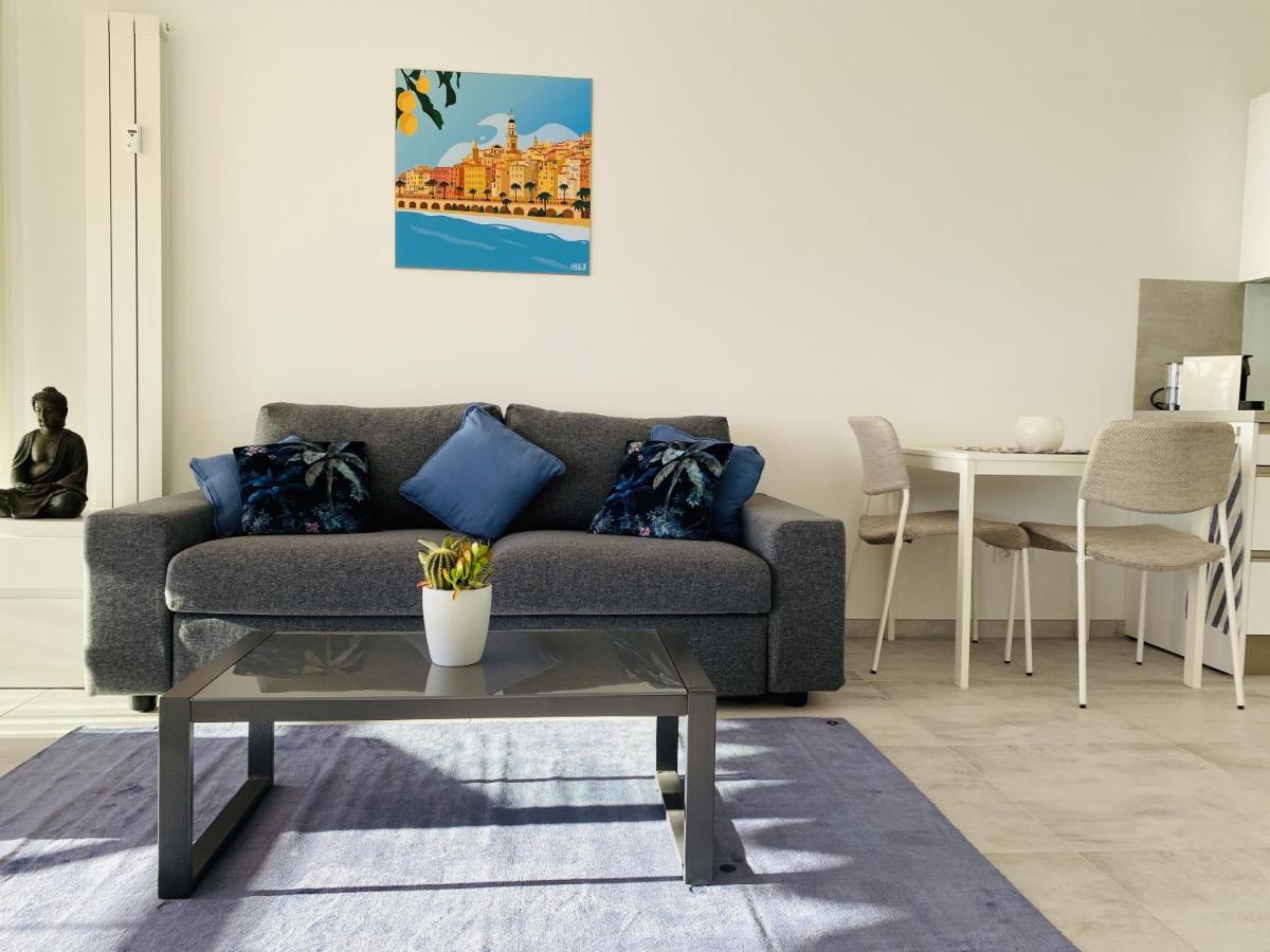 Le Vigia-Vue Mer-Terrasse-Climatisation-Parking Menton Exterior photo