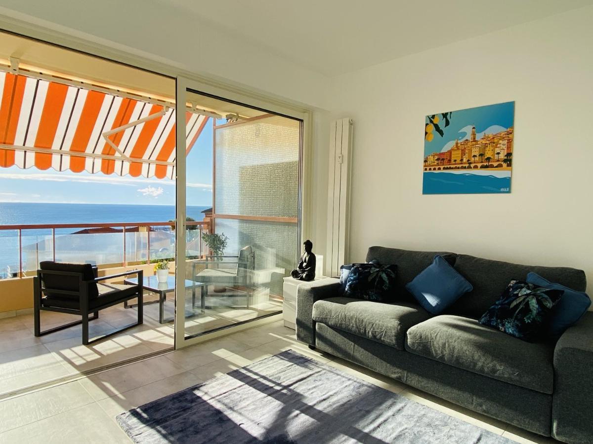 Le Vigia-Vue Mer-Terrasse-Climatisation-Parking Menton Exterior photo