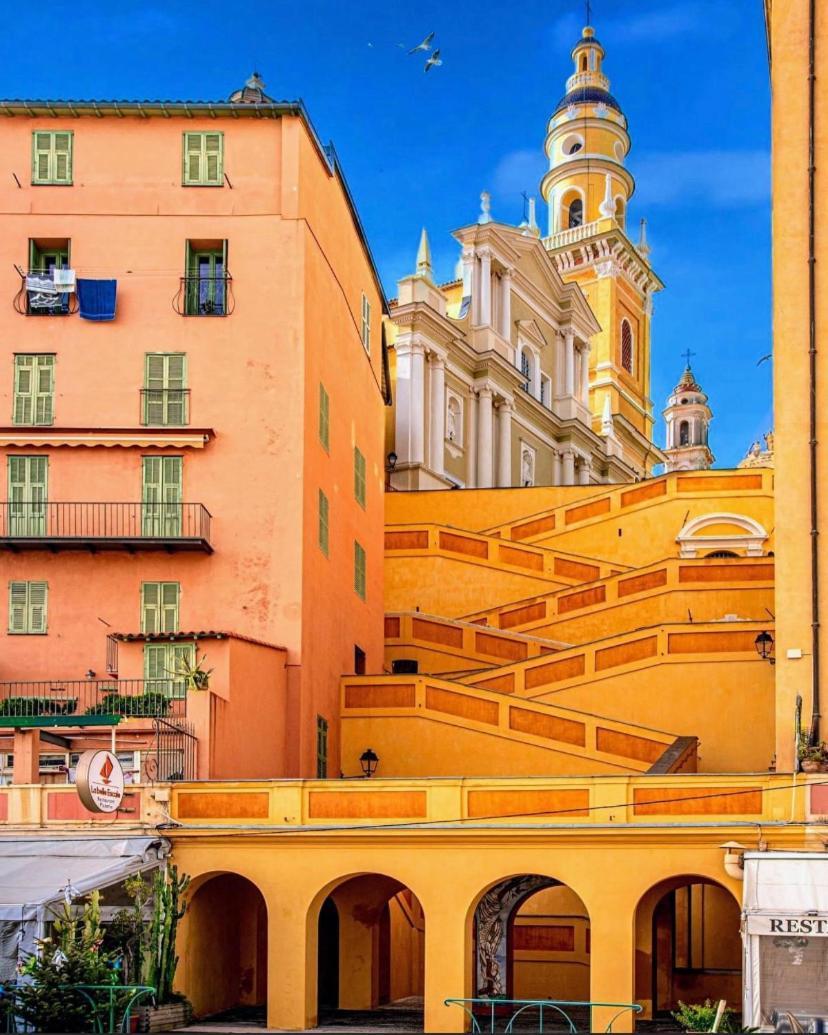 Le Vigia-Vue Mer-Terrasse-Climatisation-Parking Menton Exterior photo